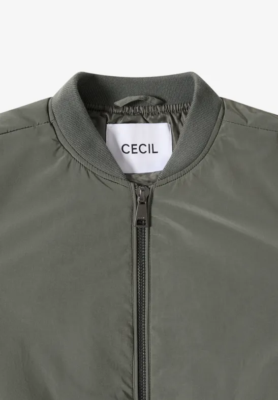 Cecil Damen Matter Soft Touch Blouson in Grün, Gr: XS