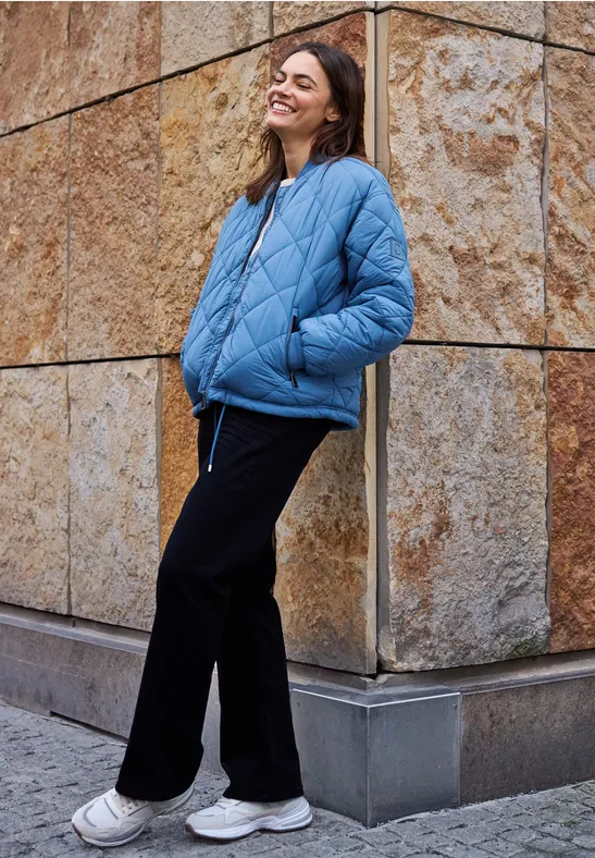 Cecil Damen Blouson mit Steppmuster in Blau, Gr: M