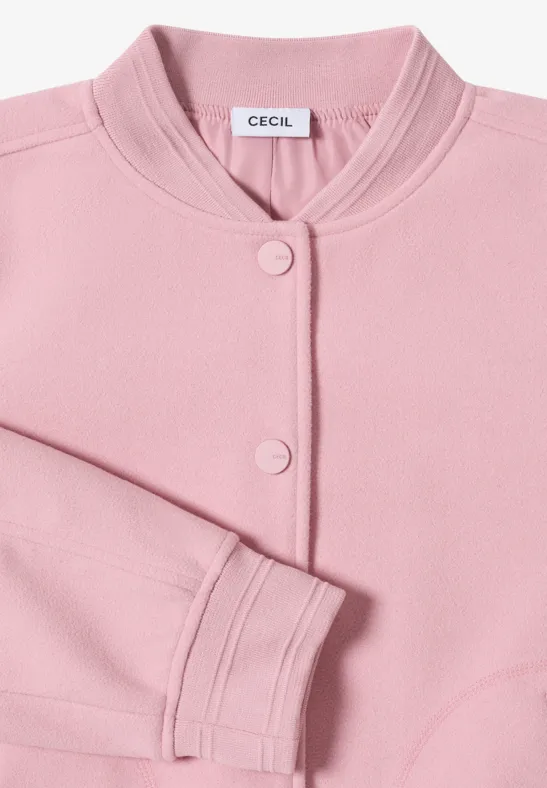 Cecil Damen Blouson in Wolloptik in Rosa, Gr: XL