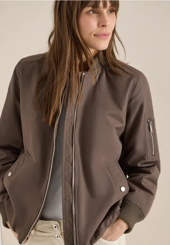 Cecil Damen Sportiver Blouson in Braun, Gr: L
