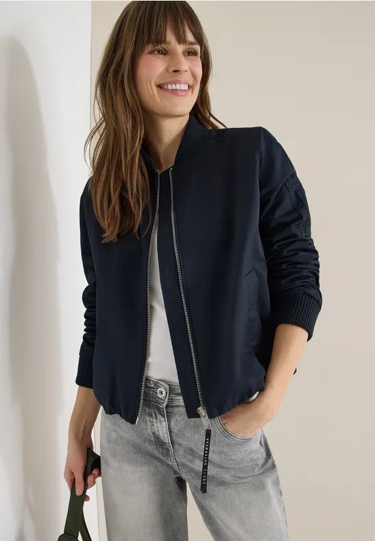 Cecil Damen Leichter Blouson in Blau, Gr: XS