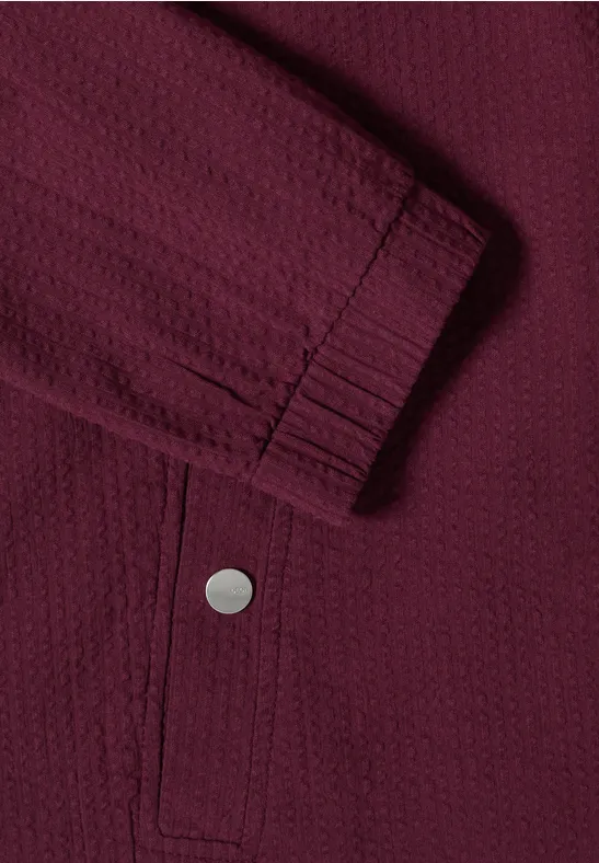 Cecil Damen Blouson in Seersuckerqualität mit Zipper in Rot, Gr: L