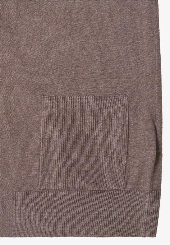 Cecil Damen Offener Cosy Cardigan in Braun, Gr: XS