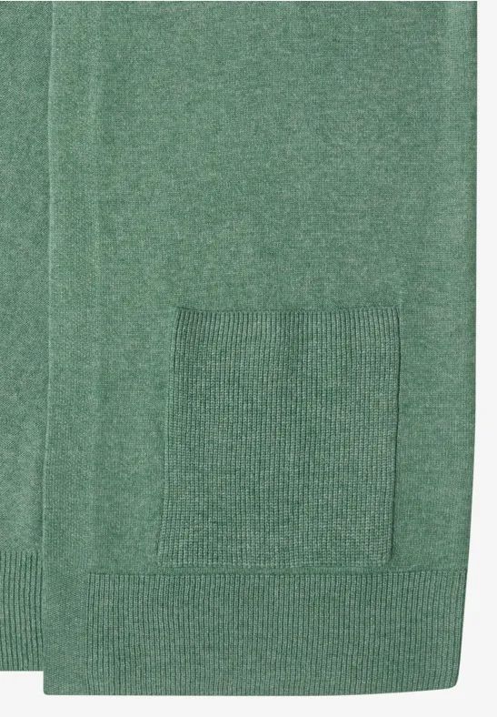 Cecil Damen Offener Cosy Cardigan in Grün, Gr: S