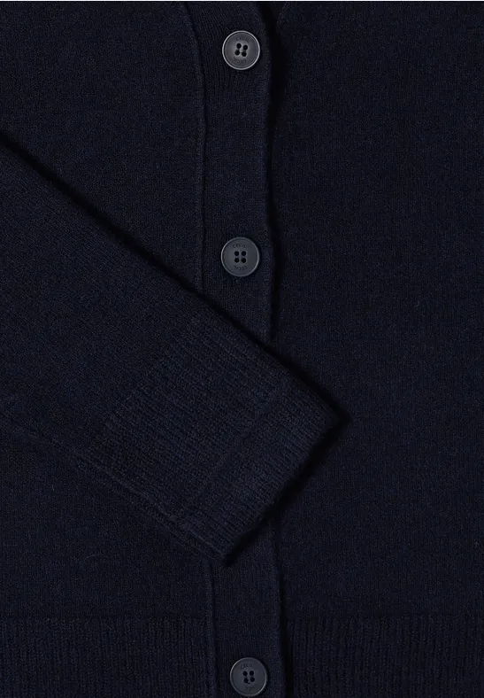 Cecil Damen Softer V-Neck Cardigan in Blau, Gr: XXL