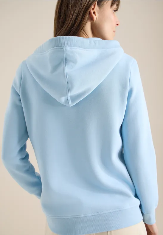 Cecil Damen Hoodie Jacke in Blau, Gr: M