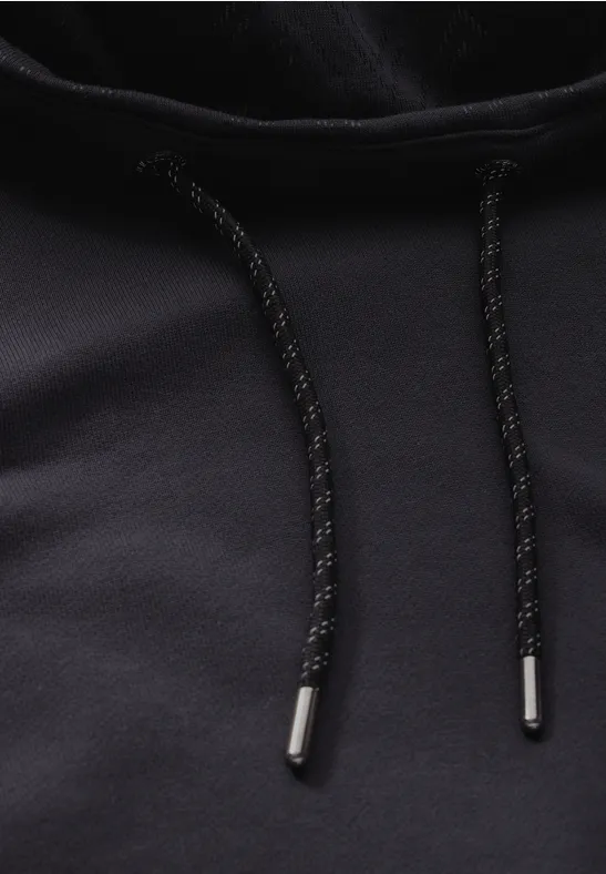 Cecil Damen Sweatshirt mit Schalkragen in Grau, Gr: M