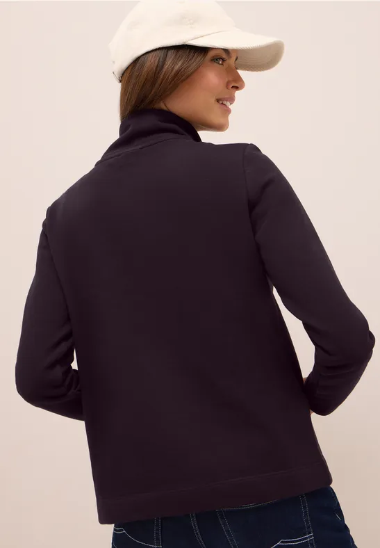 Cecil Damen Sweatshirt mit Zipper in Rot, Gr: XXL