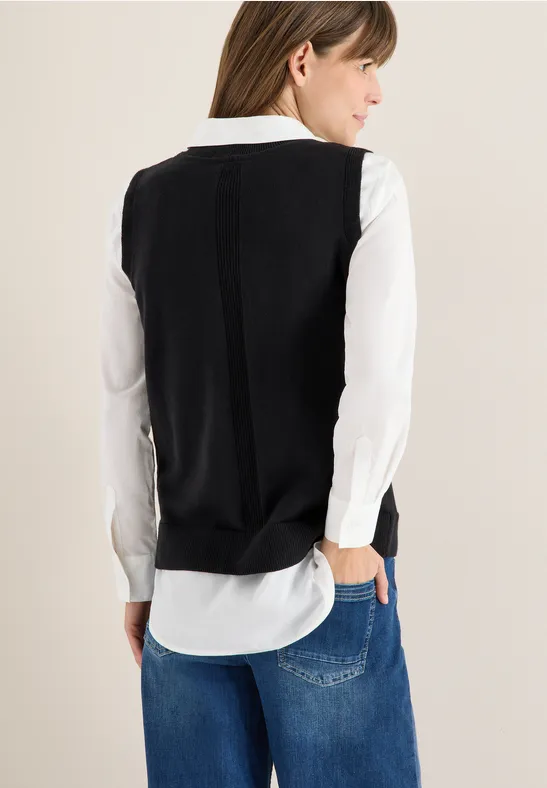 Cecil Damen Pullunder in Schwarz, Gr: XS