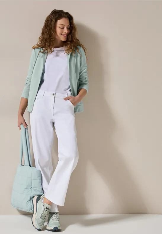 Cecil Damen Two-Tone Kapuzenjacke in Grün, Gr: L