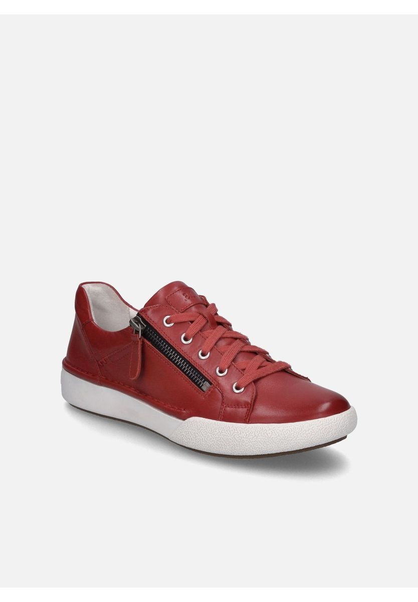 Lässiger Leder Schnür Sneaker