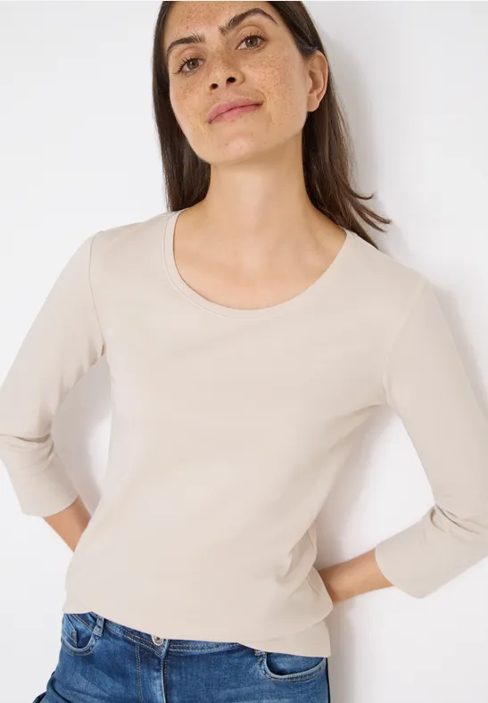 Cecil Damen Basic Shirt in Grau, Gr: M
