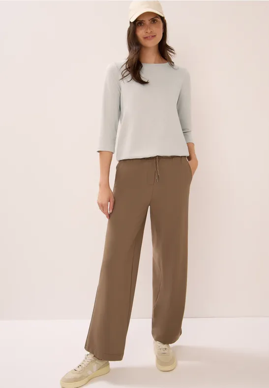 Cecil Damen Shirt mit Glitzerdetails in Beige, Gr: XXL