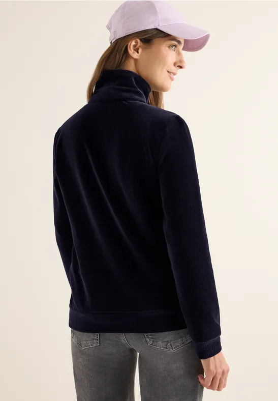 Cecil Damen Leichte Cordjacke in Blau, Gr: M