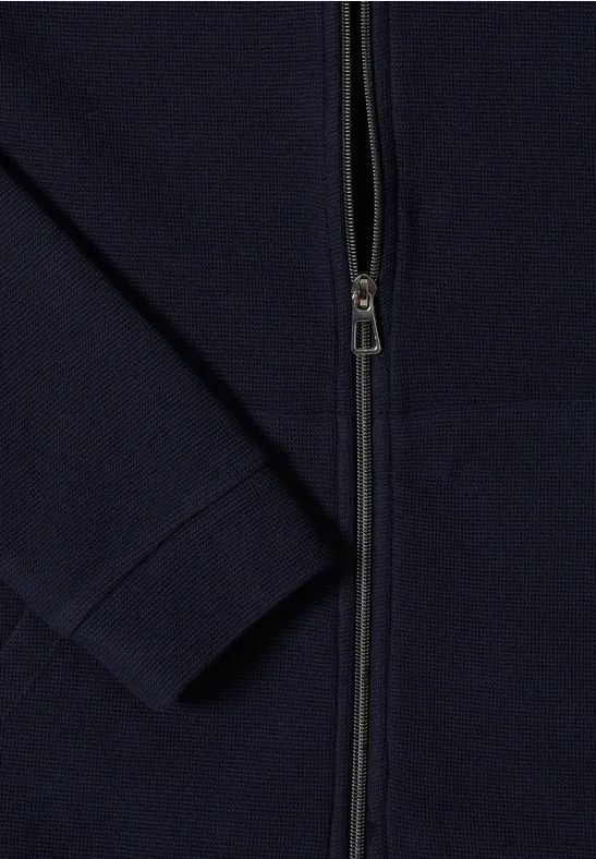 Cecil Damen Leichte Hoodie Jacke in Blau, Gr: XXL