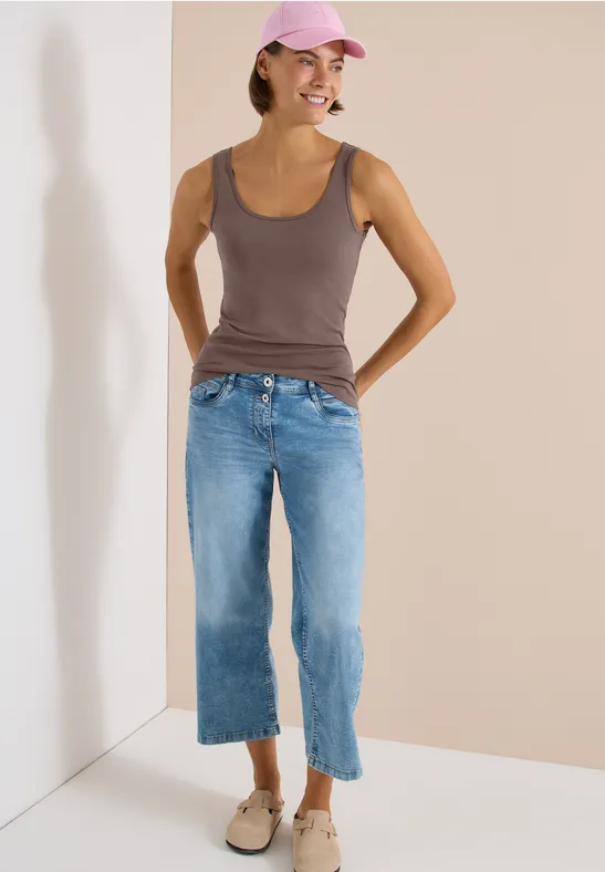 Cecil Damen Basic Top mit Rundhals im 2er-Pack in Multicolour, Gr: 3XL