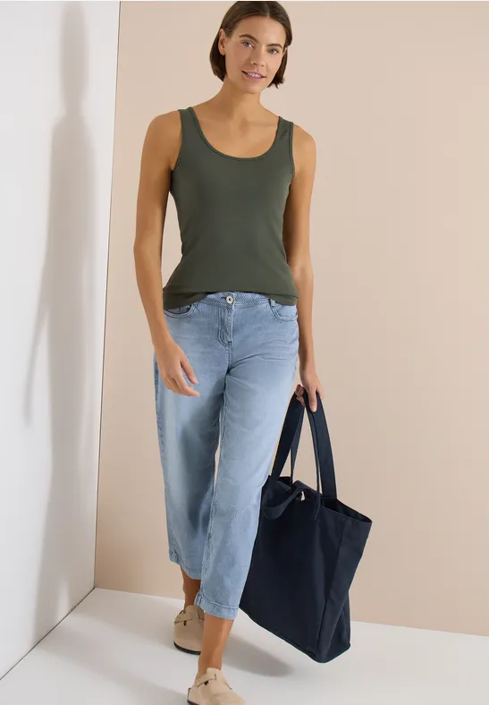 Cecil Damen Basic Top mit Rundhals im 2er-Pack in Multicolour, Gr: 3XL