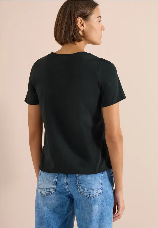 Cecil Damen Basic Shirt im Tunika-Look in Grün, Gr: 3XL