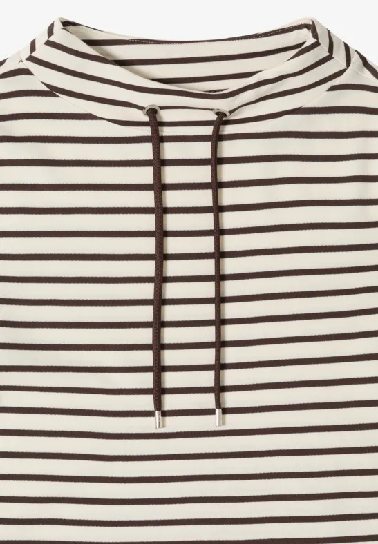 Cecil Damen Gestreiftes Shirt in Braun, Gr: XS