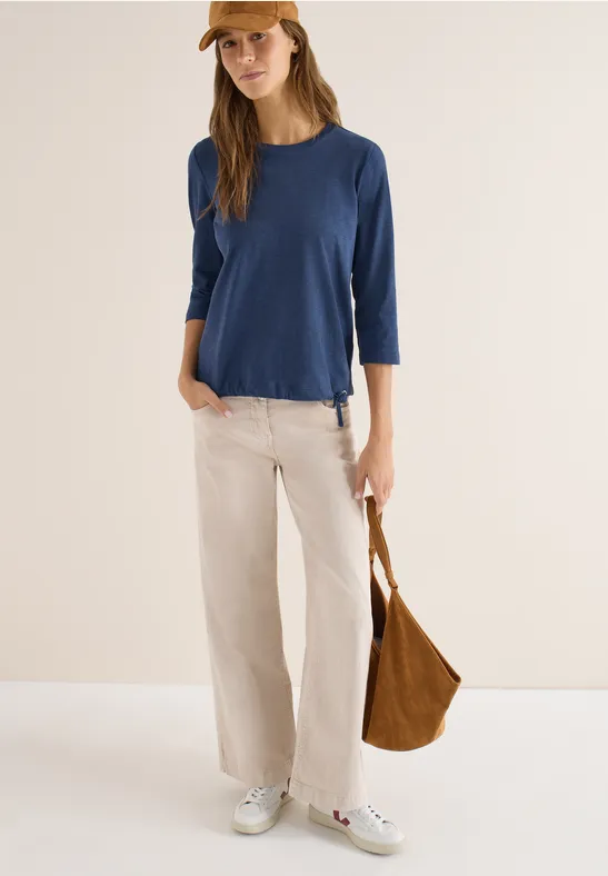 Cecil Damen Shirt mit Tunnelzug in Blau, Gr: M
