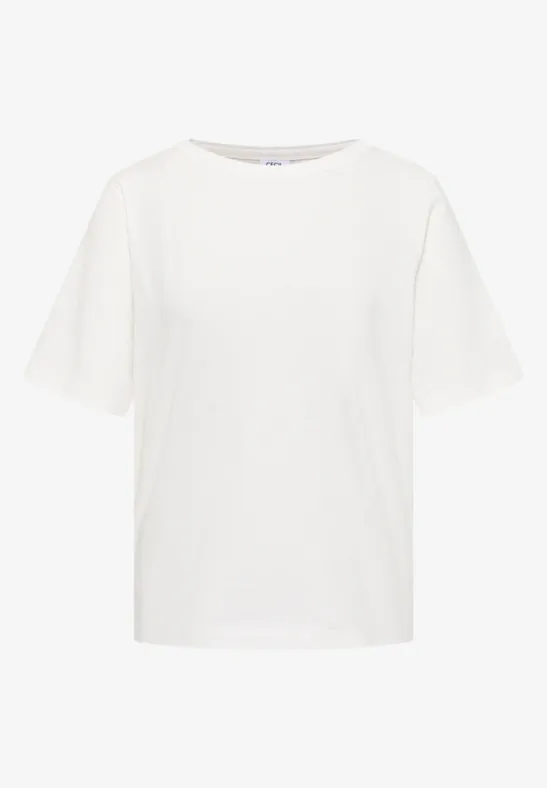 Cecil Damen T-Shirts mit Streifen im 2er-Pack in Multicolour|Beige|Weiß, Gr: 3XL