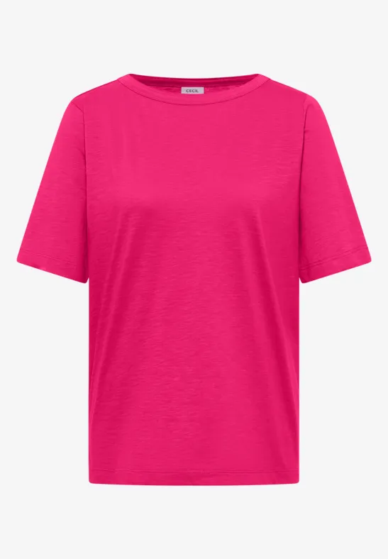 Cecil Damen T-Shirts mit Streifen im 2er-Pack in Pink|Multicolour|Weiß, Gr: 3XL