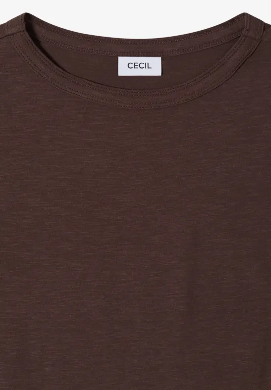 Cecil Damen T-Shirts mit Streifen im 2er-Pack in Multicolour|Braun|Rosa, Gr: 3XL