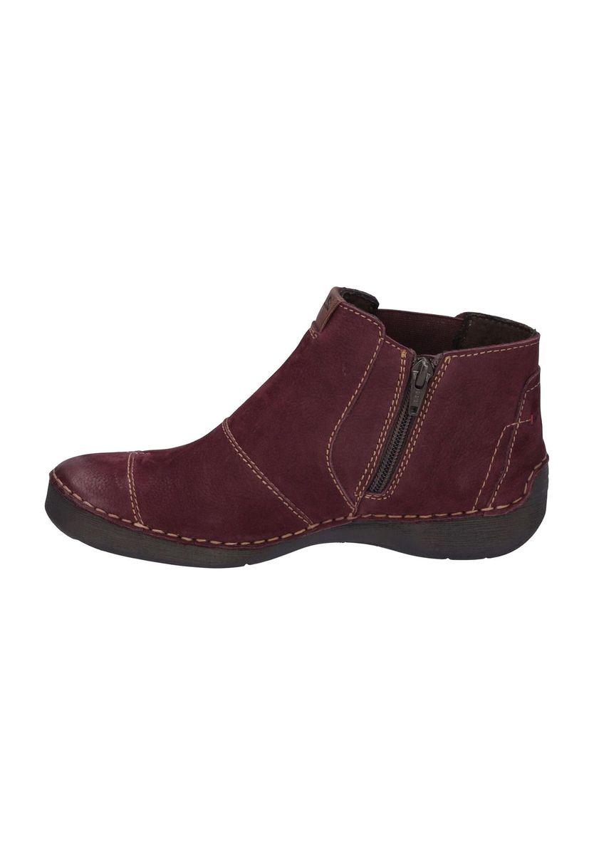 Burgunderfarbene Chelsea Boots aus Wildleder