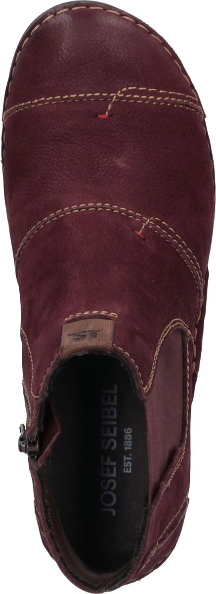 Burgunderfarbene Chelsea Boots aus Wildleder