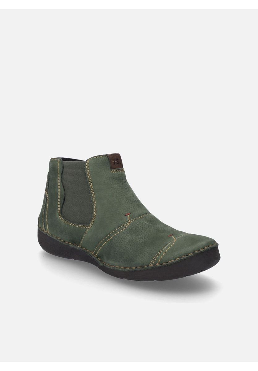 Grüne Chelsea-Stiefeletten aus Leder