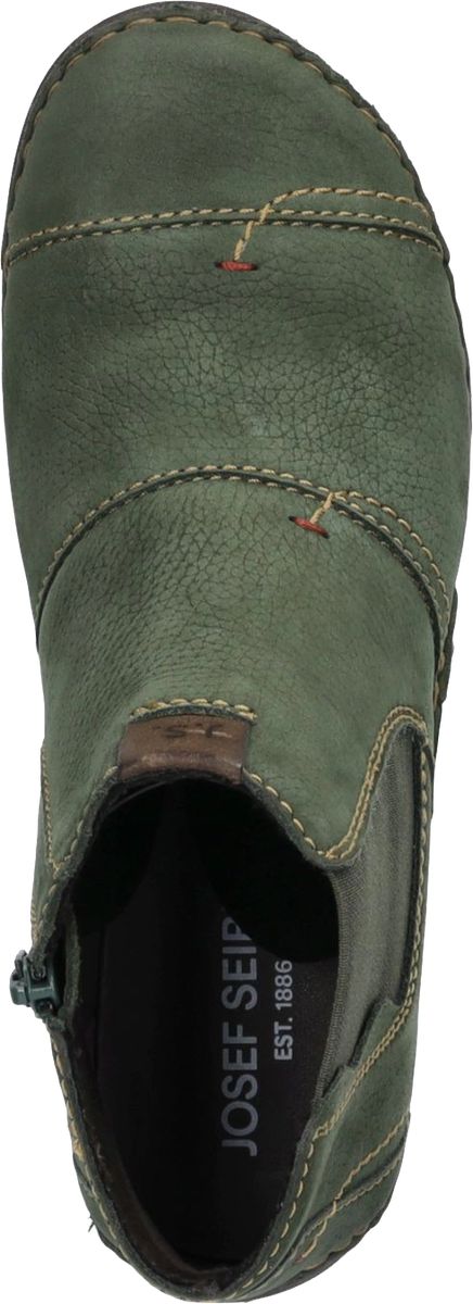 Grüne Chelsea-Stiefeletten aus Leder