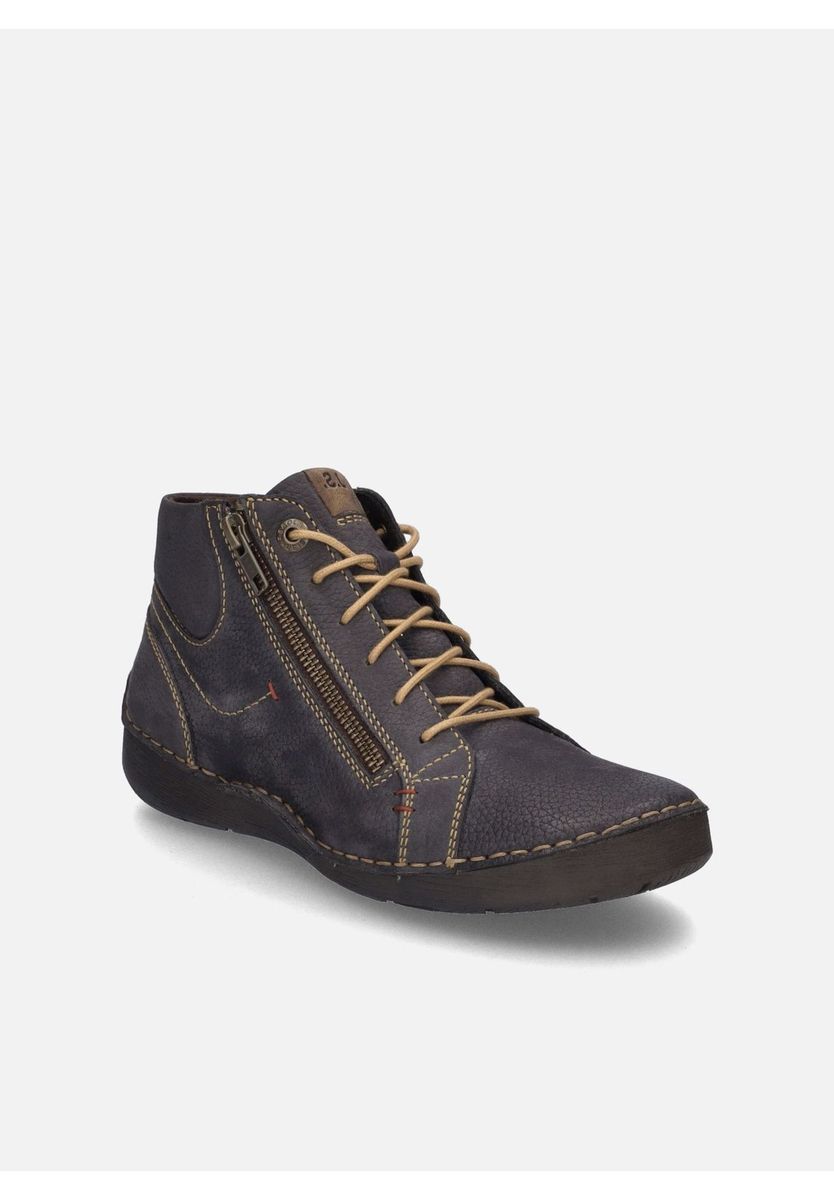 Bequeme Stiefelette aus Leder mit Schnürung