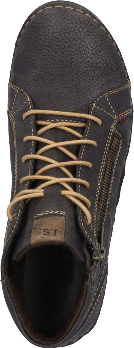 Bequeme Stiefelette aus Leder mit Schnürung