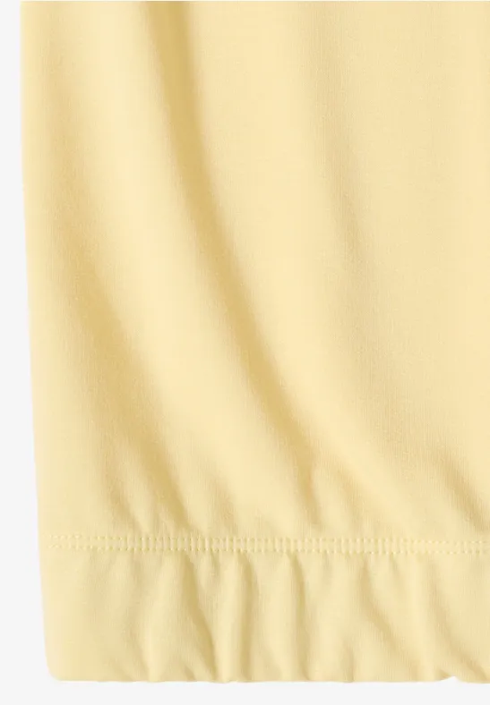 Cecil Damen T-Shirt mit Hoodie und Printdetail in Gelb, Gr: L