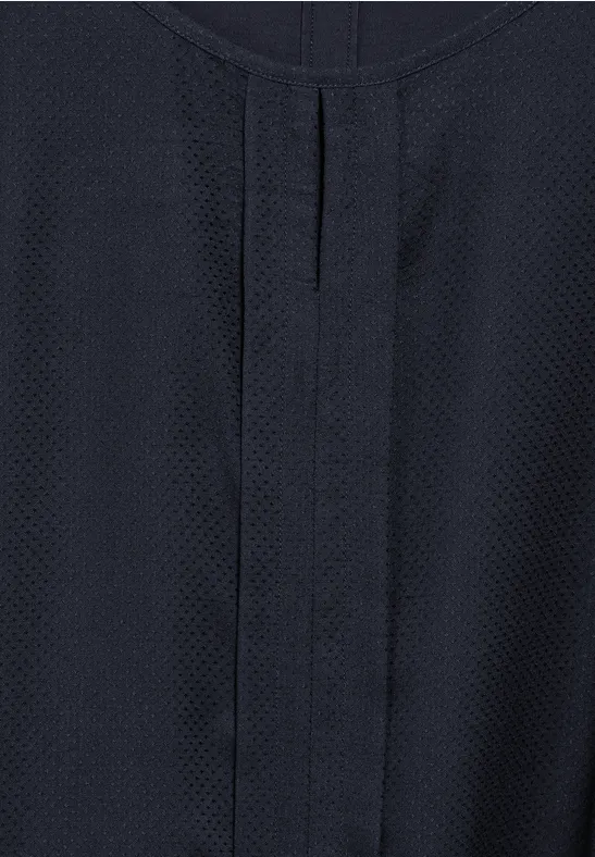 Cecil Damen Materialmix-Bluse in Blau, Gr: S