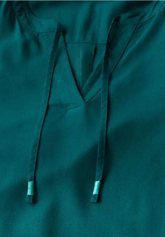 Cecil Damen Bluse in Unifarbe in Grün, Gr: XXL