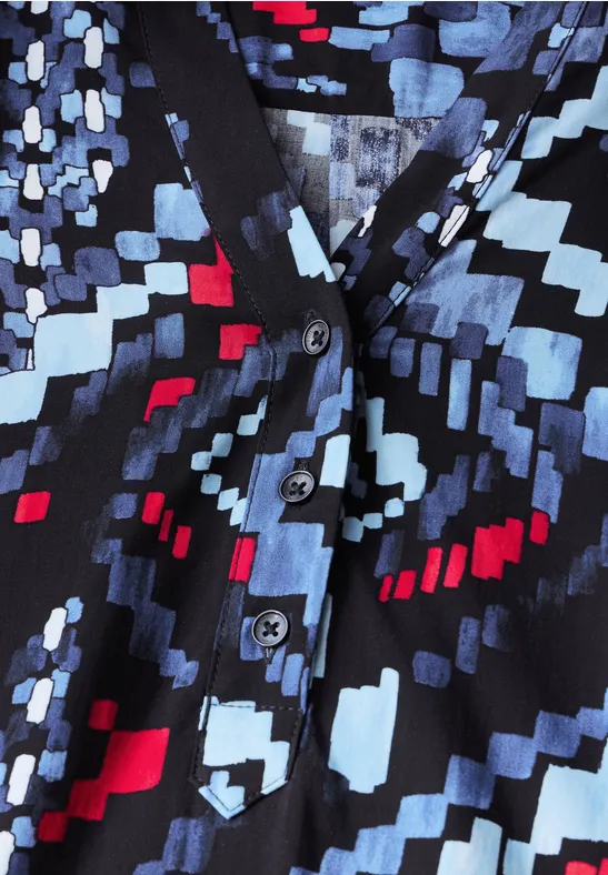 Cecil Damen Bedruckte Tunika in Multicolour|Blau, Gr: L