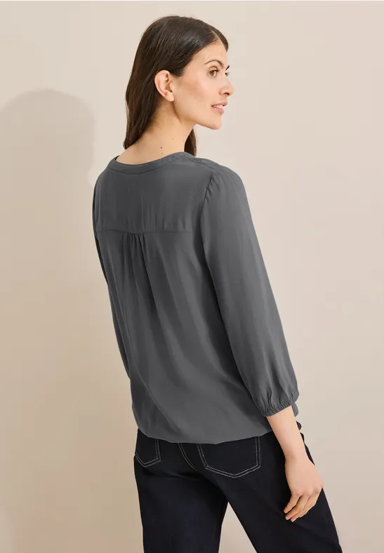 Cecil Damen Tunika in Unifarbe in Grau, Gr: XS