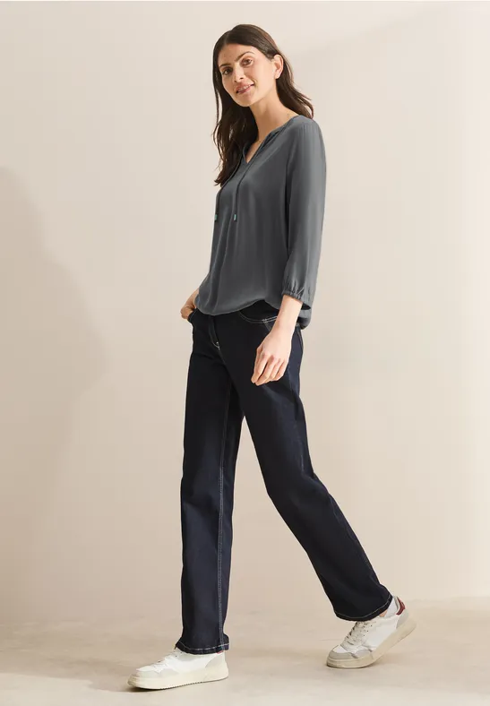 Cecil Damen Tunika in Unifarbe in Grau, Gr: XS
