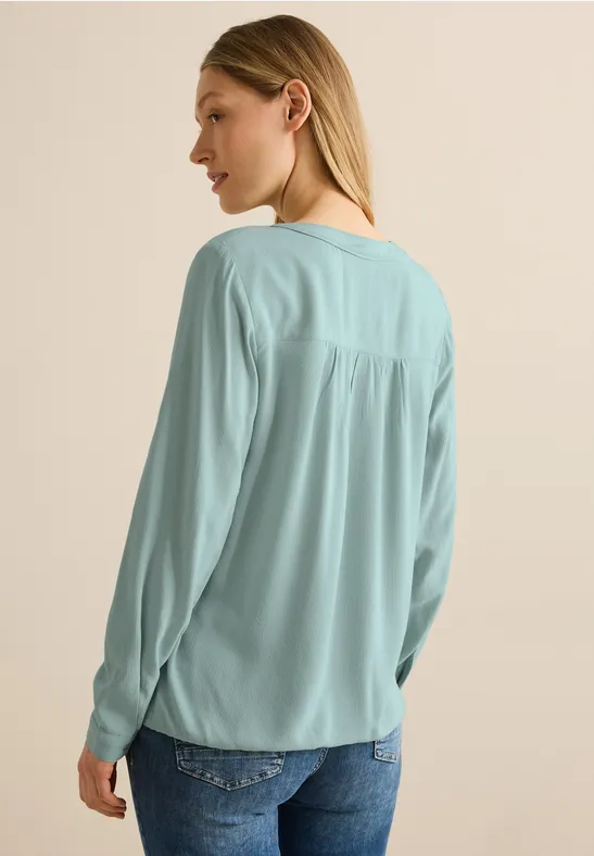 Cecil Damen Bluse in Unifarbe in Grün, Gr: XXL