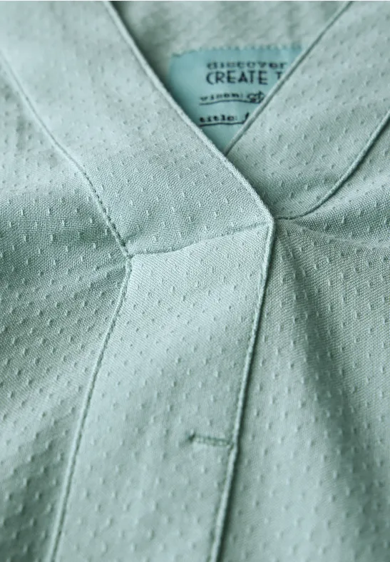 Cecil Damen Bluse in Unifarbe in Grün, Gr: XXL