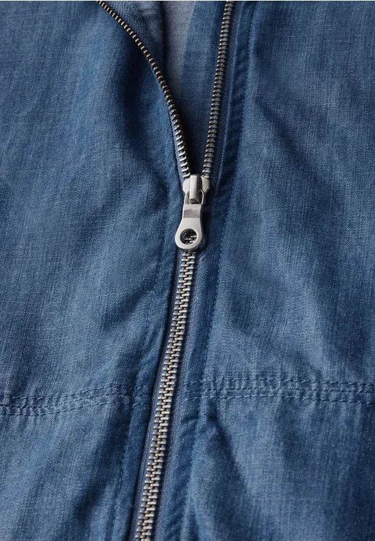 Cecil Damen Leichte Lyocell Jacke in Blau, Gr: XS