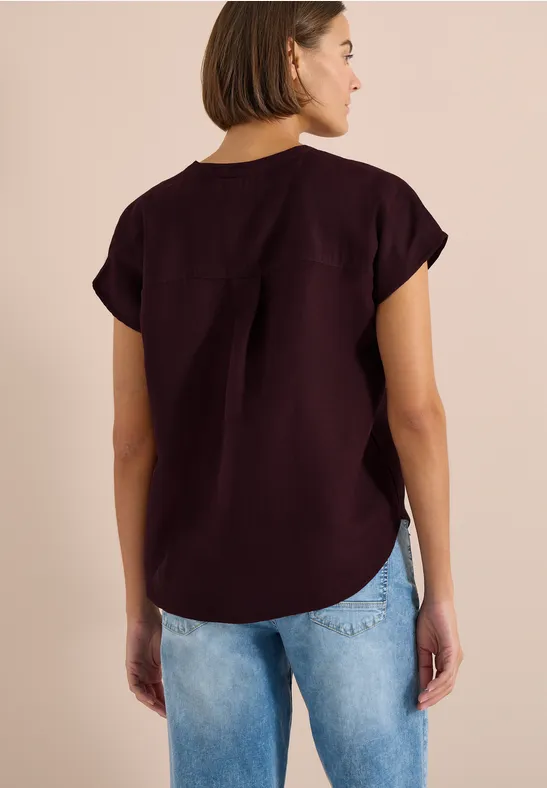Cecil Damen Dropped Shoulder Bluse aus Leinenmix in Rot, Gr: L