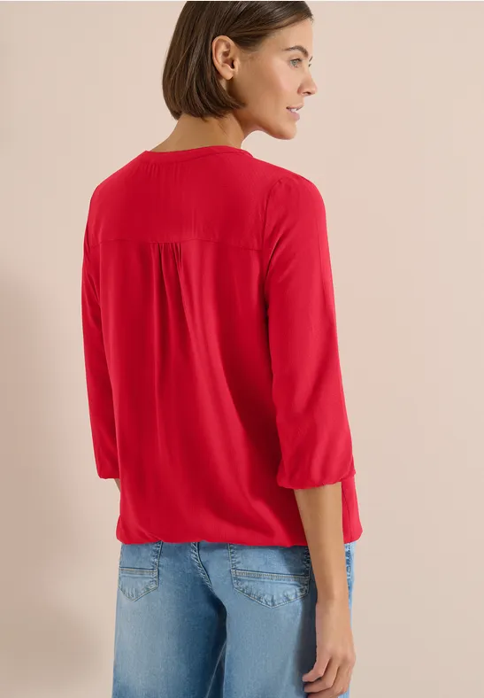 Cecil Damen Dropped Shoulder Bluse aus Leinenmix in Rot, Gr: L
