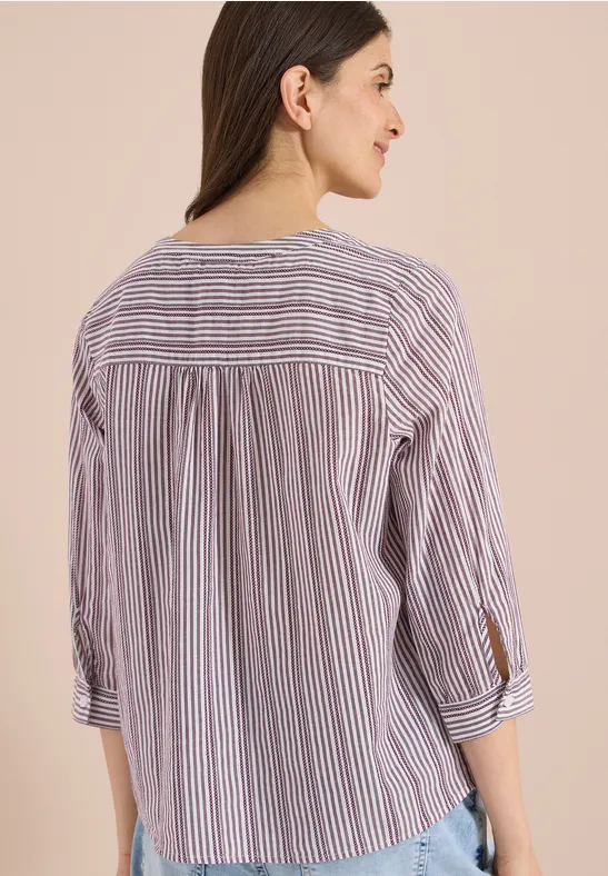 Cecil Damen 3/4-Arm Tunika mit Streifenmuster in Rot, Gr: L
