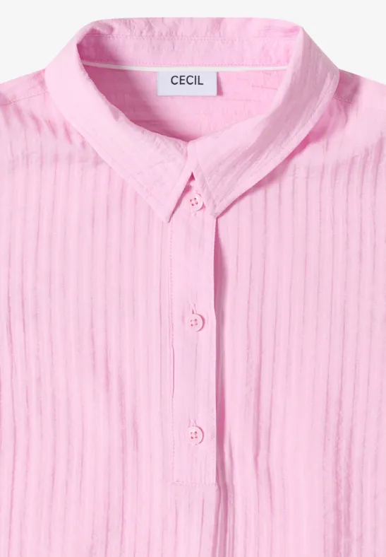 Cecil Damen Dropped Shoulder Bluse mit Struktur in Rosa, Gr: L