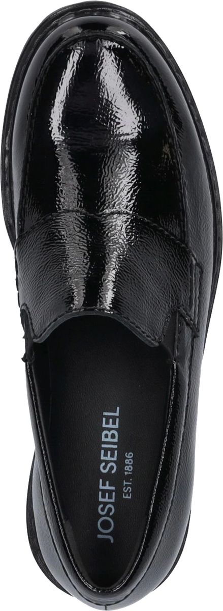 Schwarzer Lackleder Slipper Loafer