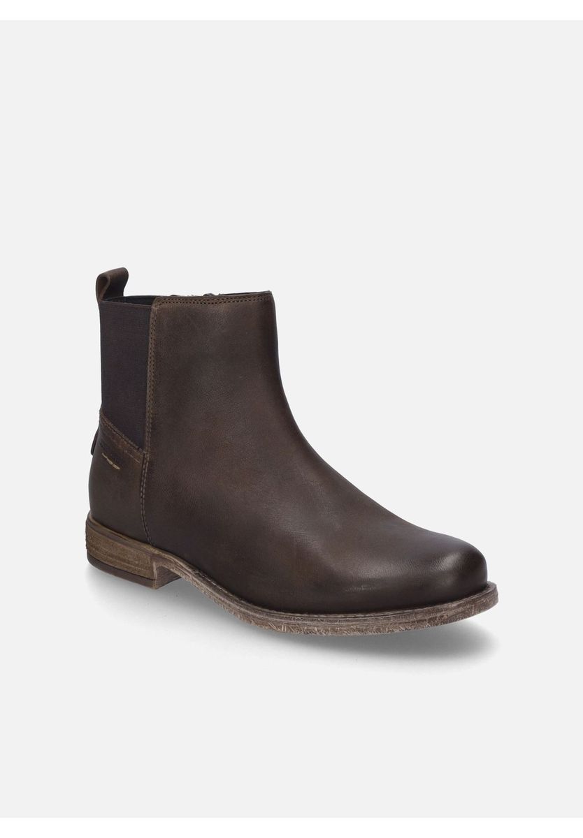 Chelsea-Stiefeletten aus Leder mit Reißverschluss