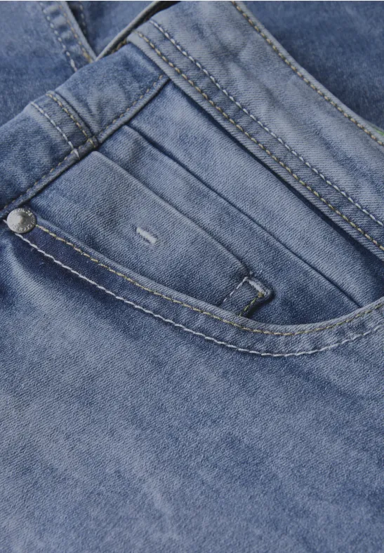 Cecil Damen Jeansrock mit Schlitzdetail in Blau, Gr: 26