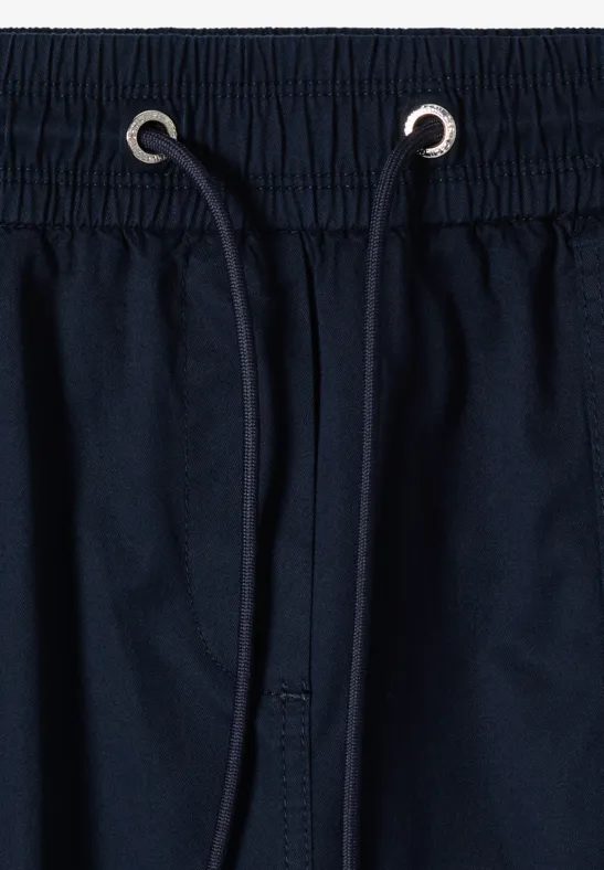 Cecil Damen Knielanger Rock im Washed-Look in Blau, Gr: L